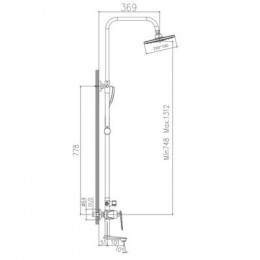 Душевая система Haiba (HB24548-8)