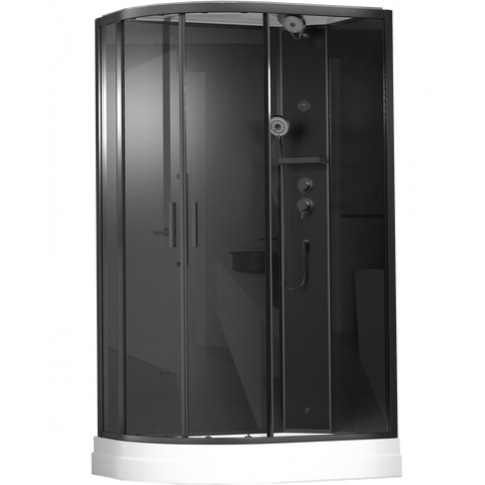 Душевая кабина Timo Premium ILMA Black 120*80*222 (ILMA902RB)