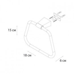 Полотенцедержатель FIXSEN TREND GOLD кольцо  (FX-99011)