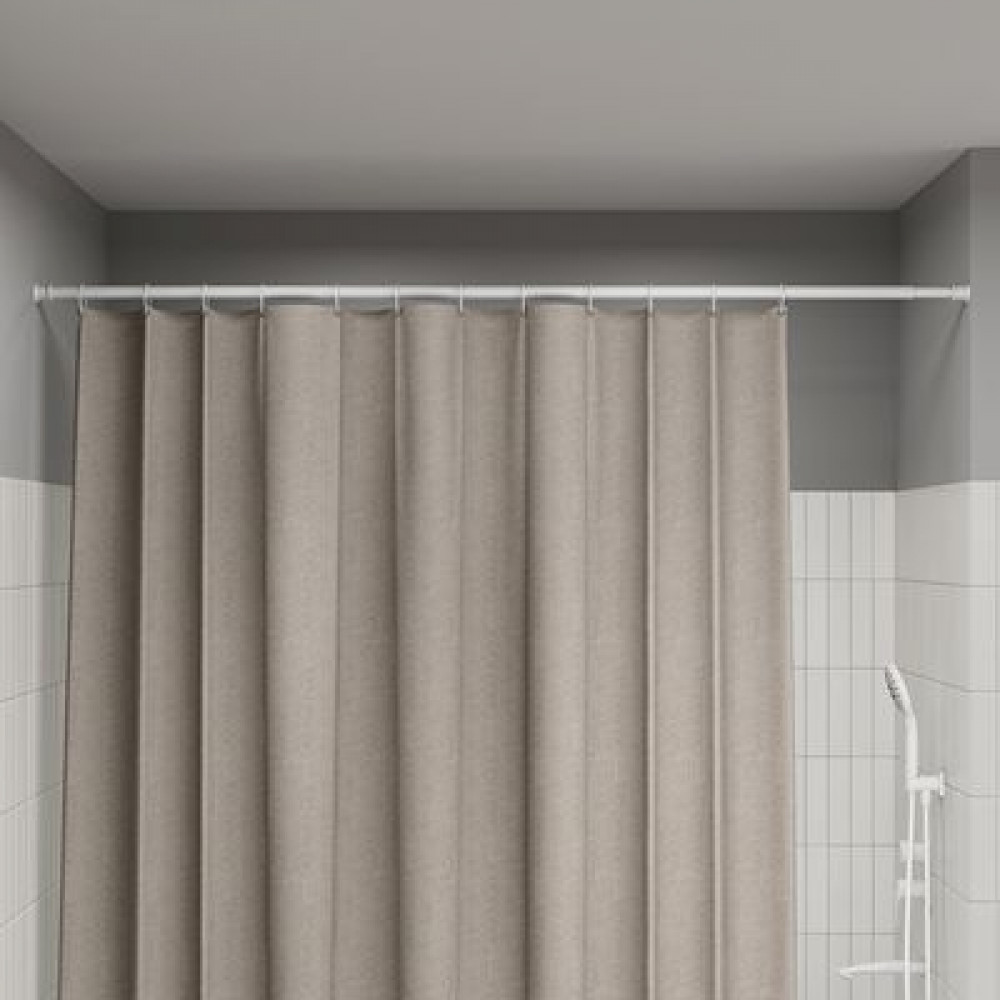 Карниз для ванной комнаты, 110-200 см, белый матовый, Elegante, IDDIS, (RSW0120i14)