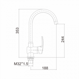 Смеситель для кухни FASHUN (A4066)