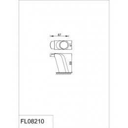 Крючок одинарный RUSH Flores (FL08210)