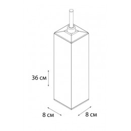 Ёрш FIXSEN Kvadro напольный хромированный квадратный (FX-446)