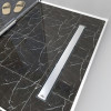 Душевой лоток TIMO Drain Protect 800 с двусторонней панелью PG20 под плитку, сатин (DP20800-PG20800)