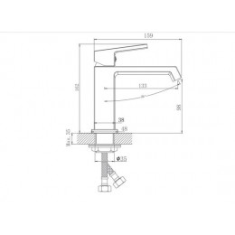 Смеситель для раковины HAIBA (HB10575-7)