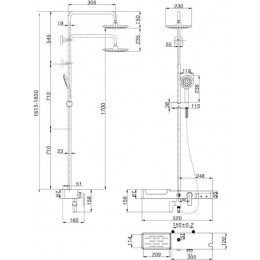 Душевая система Lemark Tropic (LM7007C)