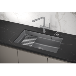 Кухонная мойка GRANULA Kitchen Space (7303U, АЛЮМИНИУМ)