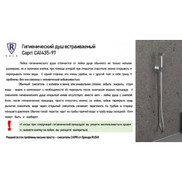 Гигиенический душ встраиваемый RUSH Capri (CA1435-97)