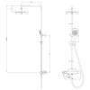 Душевая система Lemark Bronx (LM3772BL)