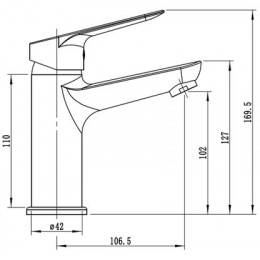 Смеситель ESKO "Kazan" для раковины (KZ26)