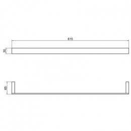 Полотенцедержатель Timo Petruma черное золото (15253/18)