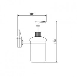 Диспенсер FASHUN хром (A1627)