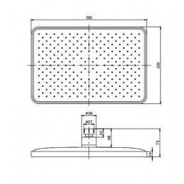 Встроенная душевая система RUSH Thira (TR3635-60Grey)