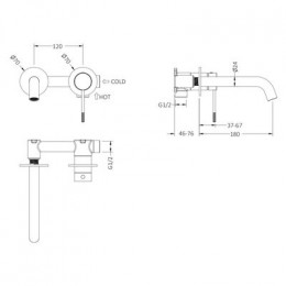 Смеситель для раковины встроенный Timo Saona хром (2372/00SM)