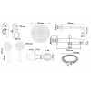 Душевая система скрытого монтажа ESKO (Set_7in1)