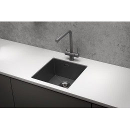 Кухонная мойка GRANULA (4445U, ГРАФИТ МАТОВЫЙ)