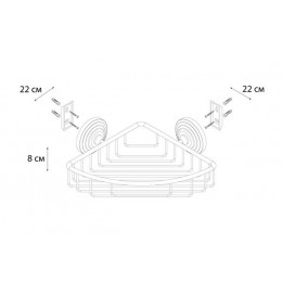 Мыльница FIXSEN Retro решетка угловая (FX-83809B)