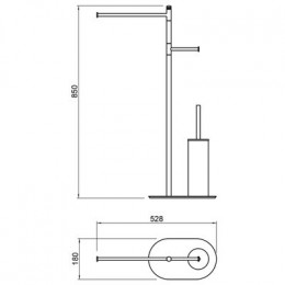 Стойка в ванную комнату Timo Saona (13085/18)