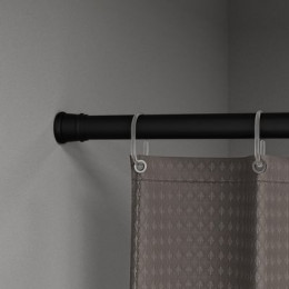 Карниз для ванной комнаты IDDIS Elegante 110-200 см, черный матовый (SRB0120i14)