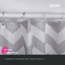 Штора для ванной IDDIS 200x180 см, Полиэстер (BR02P18i11)