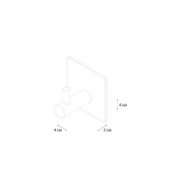 Крючок одинарный - 2 штуки, черный Fixsen, FX-560A