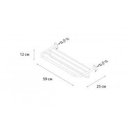 Полка для полотенец FIXSEN Kvadro (FX-61315)