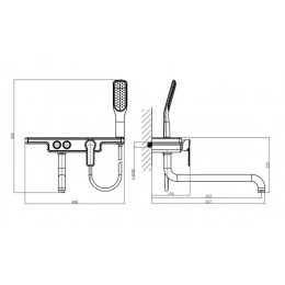 Смеситель для ванны DK Berlin Kunste (DA1443313)