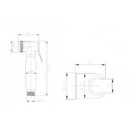 Набор 3 в 1 с гигиенической лейкой ESKO (BH3in1)