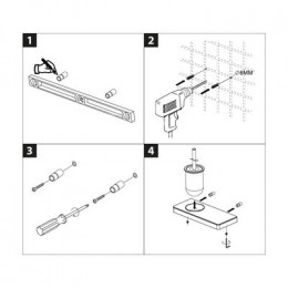 Ёршик для унитаза Lemark GLASS LINE с держателем и полкой, чёрный матовый/черное стекло (9762033)