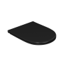 Унитаз подвесной безободковый D&K Matrix DT1396025, 490*370*360мм, сиденье микролифт, черный