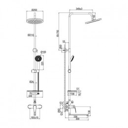 Смеситель для душа Lemark Linara (LM0462CF)