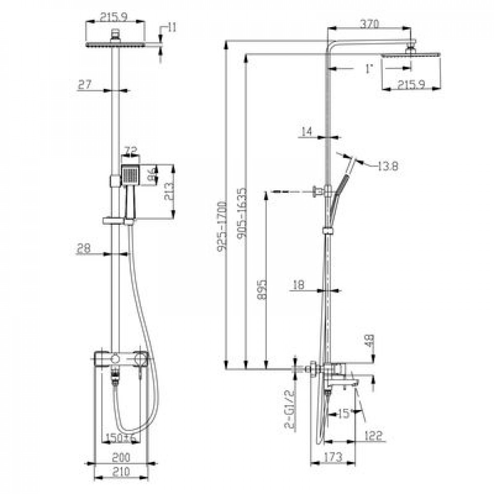 Душевая стойка Lemark Tropic (LM7004C)