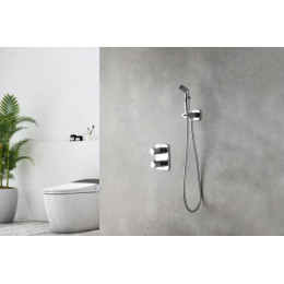 Смеситель Lemark Yeti термостатический с гигиеническим душем (LM7820С)