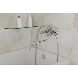 Смеситель для ванны с длинным поворотным изливом RUSH Pioneer (PI7950-51)
