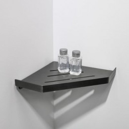 Полка угловая одноэтажная Fixsen Hi-Tech графит (FX-841F)