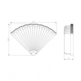 Полка угловая Lemark Jasmine LM6681ORB 1-ярусная Lemark Jasmine (LM6681ORB)