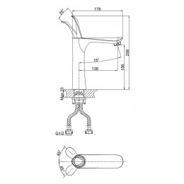 Смеситель для раковины DK Venice.Baciano (DA1032656)