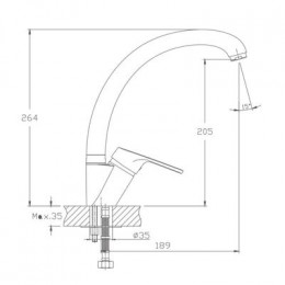 Смеситель для кухни Haiba (HB4116)