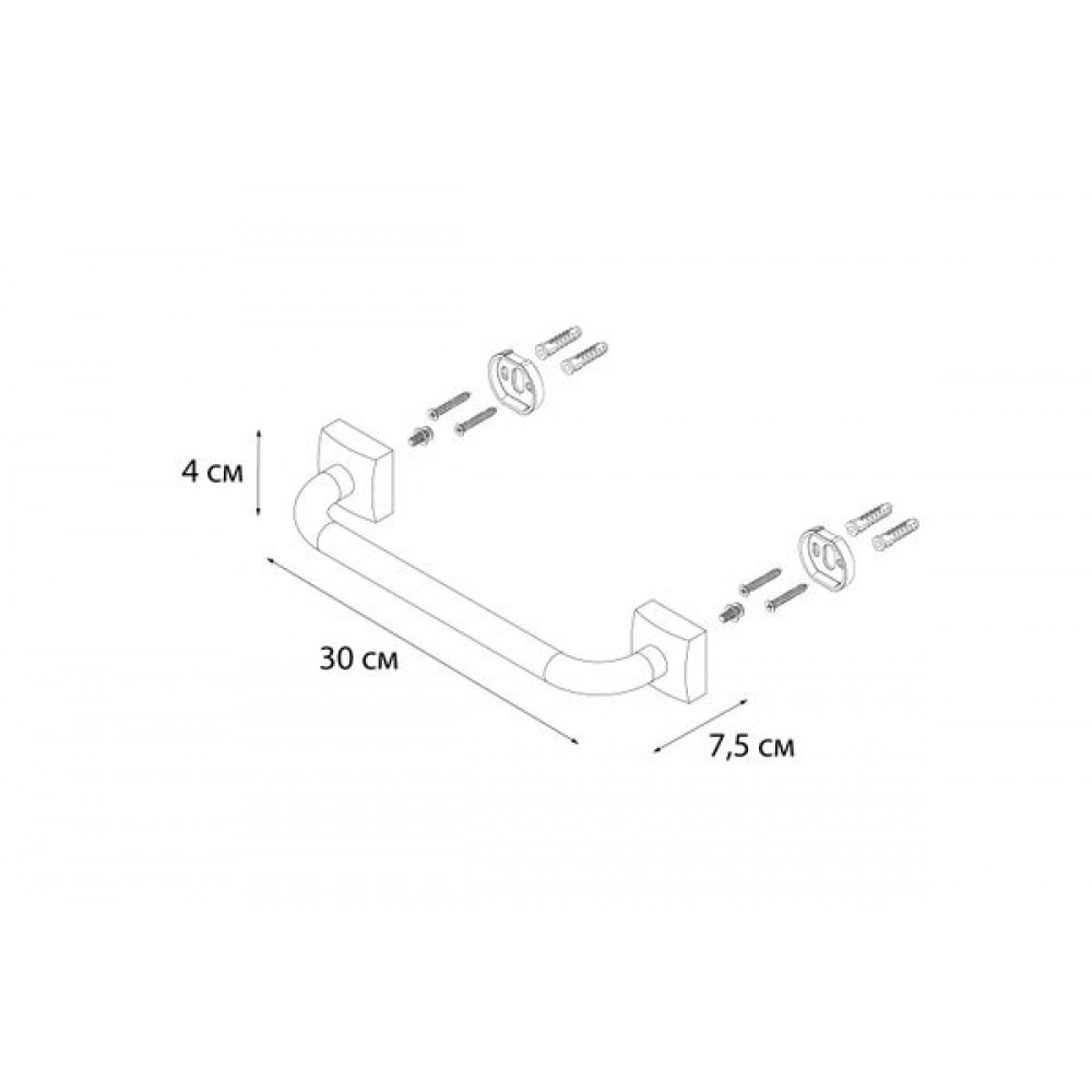 Поручень для ванны FIXSEN Kvadro (FX-61317)