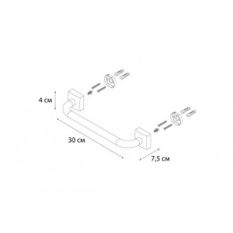 Поручень для ванны FIXSEN Kvadro (FX-61317)