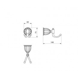 Крючок двойной RUSH Socotra (ST12220)