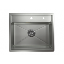 Кухонная мойка GRANULA Kitchen Space (6051, СТАЛЬ МАТОВАЯ)