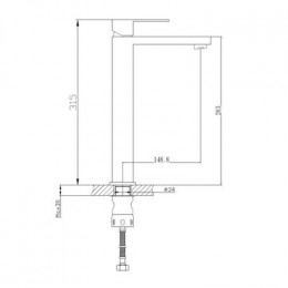 Смеситель для раковины Haiba (HB11803-7)