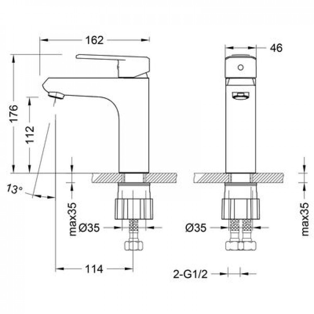 Смеситель для раковины Lemark Point (LM0306C)