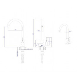 Смеситель для кухонной мойки RUSH Melos (SUS1101-22)
