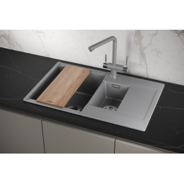 Кухонная мойка GRANULA ESTETICA (7808, АЛЮМИНИУМ)