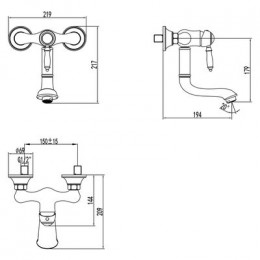 Смеситель Lemark Villa для кухни/раковины (LM4811B)