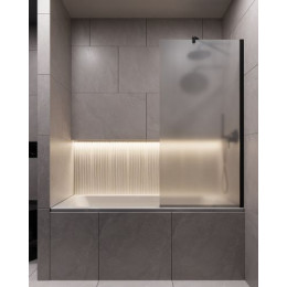 Шторка для ванны в узком профиле 1400*700, стекло матовое 8 мм, Timo TC-70/03F-8 (T17)