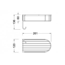 Полка с крючком Timo Nelson (160080/02)