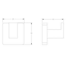 Крючок настенный одинарный FASHUN хром (A2605-1)